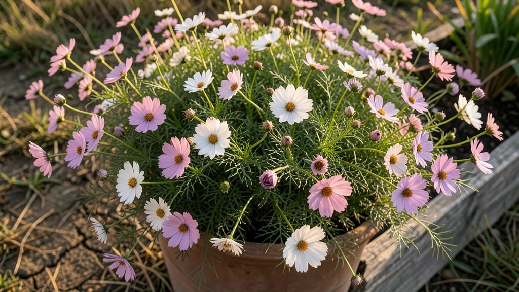 Cosmos Bipinnatus with Airy Blooms