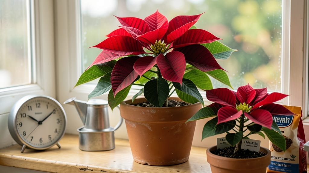 Getting Poinsettias to Bloom Again: Stress-Free Light & Water Tricks
