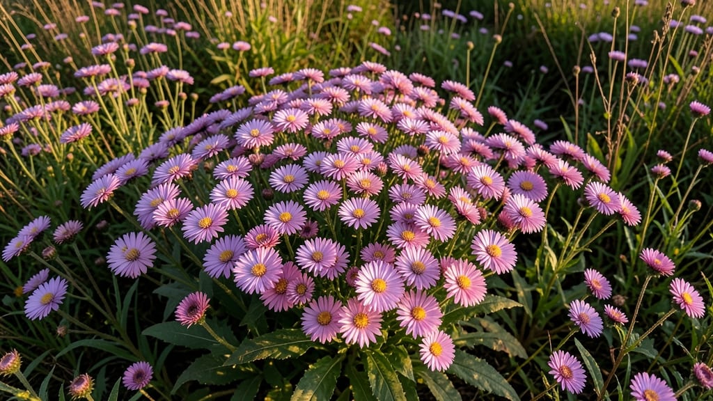 Asters: Purple and Pink Late-Season Stars