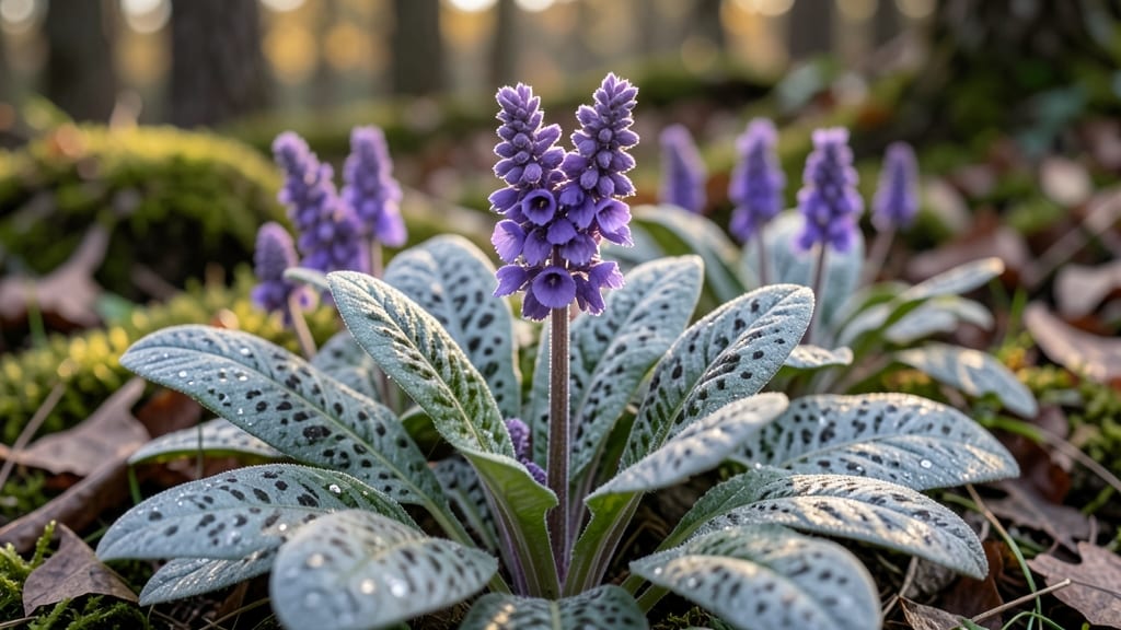 Lungwort Purple Spires for Spring and Fall Blooms