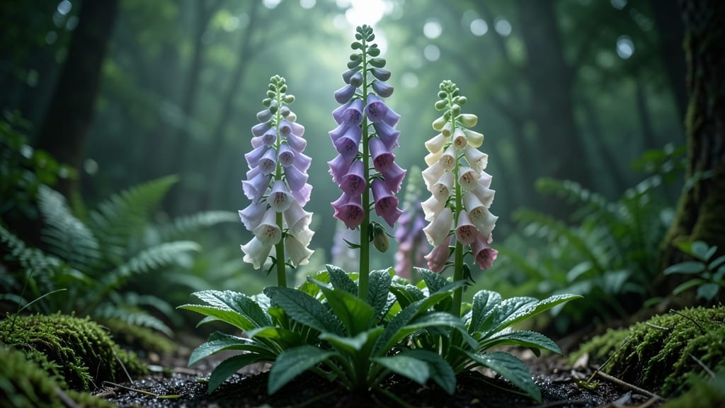 Foxglove for Tall, Dramatic Spikes in Deep Shade