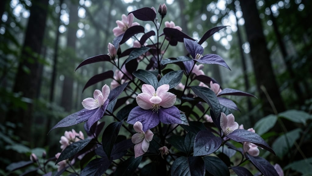 Niobe Clematis for Dark Purple Foliage