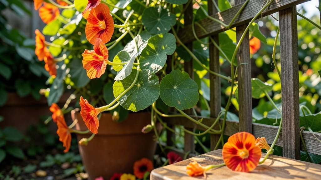 Nasturtium 'Empress of India' for Edible Beauty