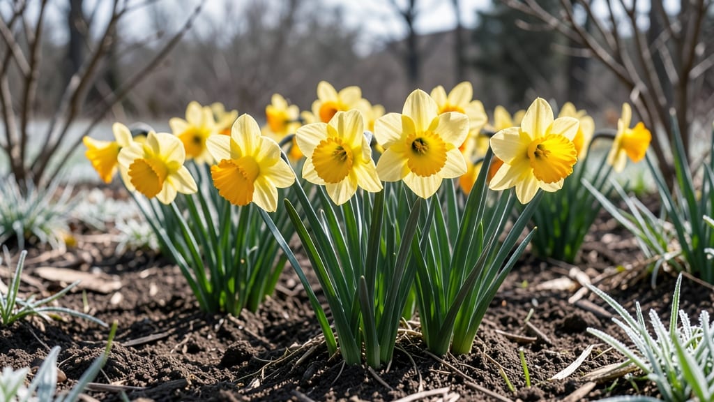 Daffodils in Bold Yellow and White