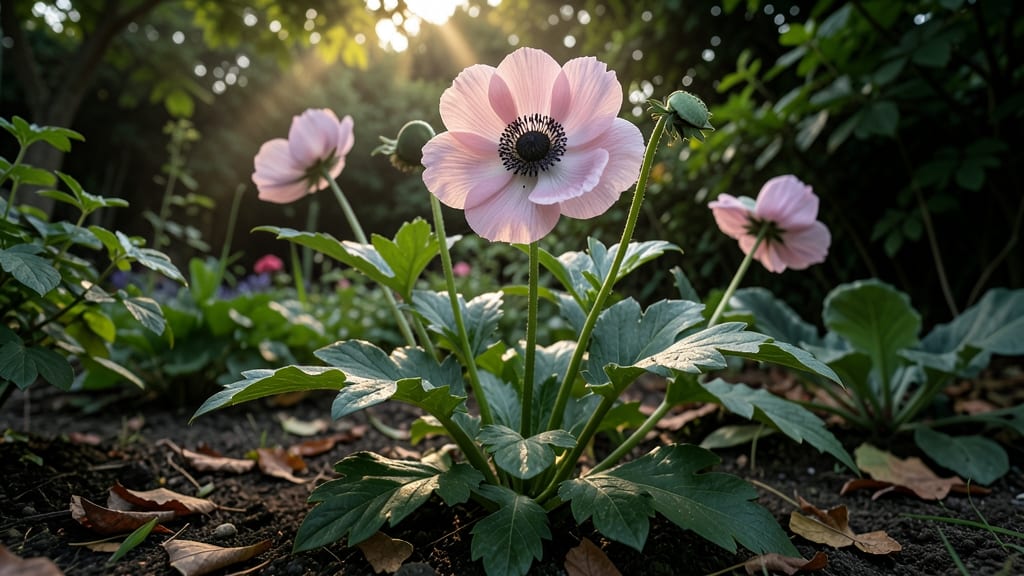 Japanese Anemone: Elegant Pink Blooms for Shade