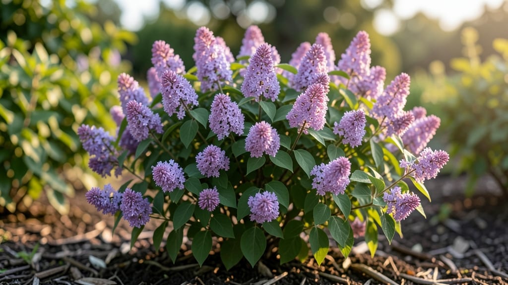 Dwarf Lilac with Compact Purple Clusters
