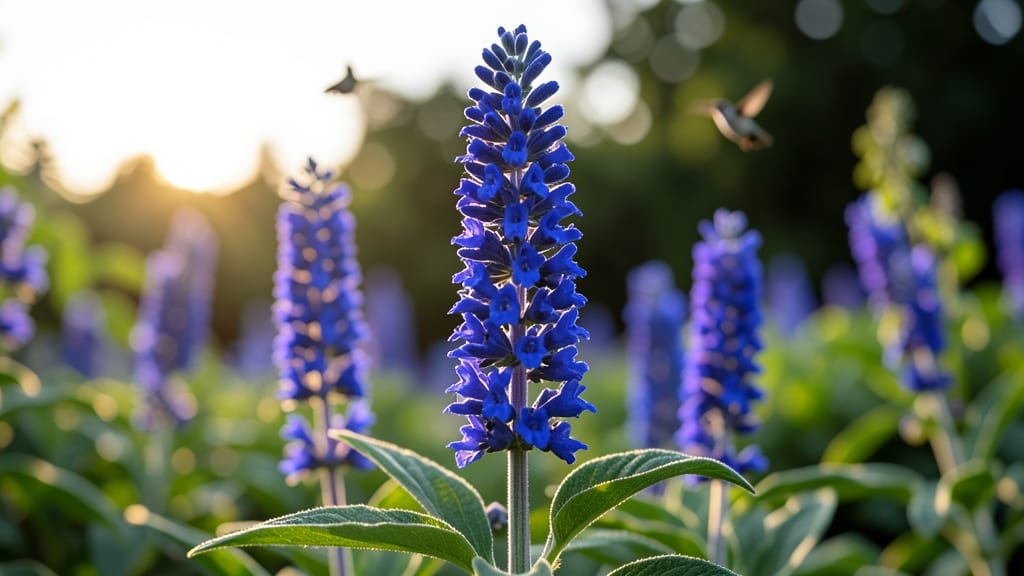 Celestial Blue Salvia for Long-Lasting Vertical Interest