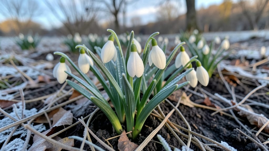 Snowdrops: Delicate White Blooms for Early Winter