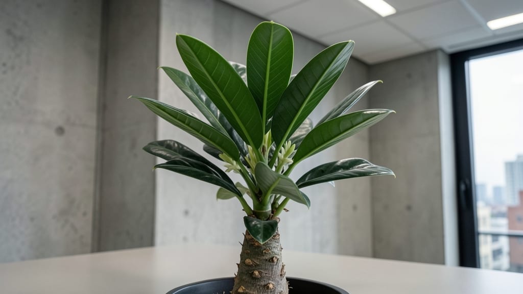 ZZ Plant's Glossy Green Leaves
