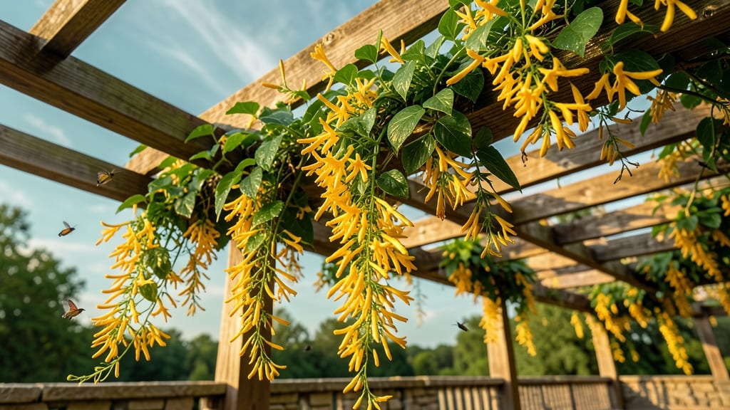 Honeysuckle 'Golden Showers' for Fragrant Climbers