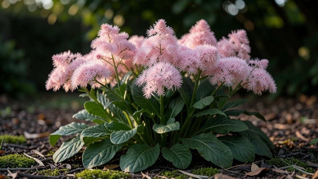Astilbe 'Fanal' with Feathery Pink Plumes