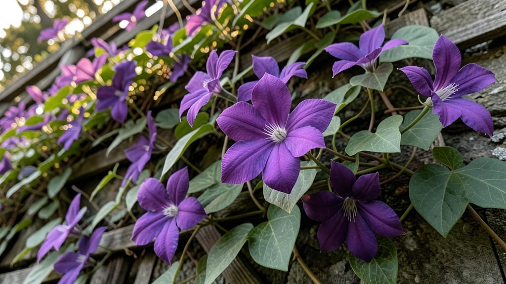 Jackmanii Clematis for Bold Purple Blooms