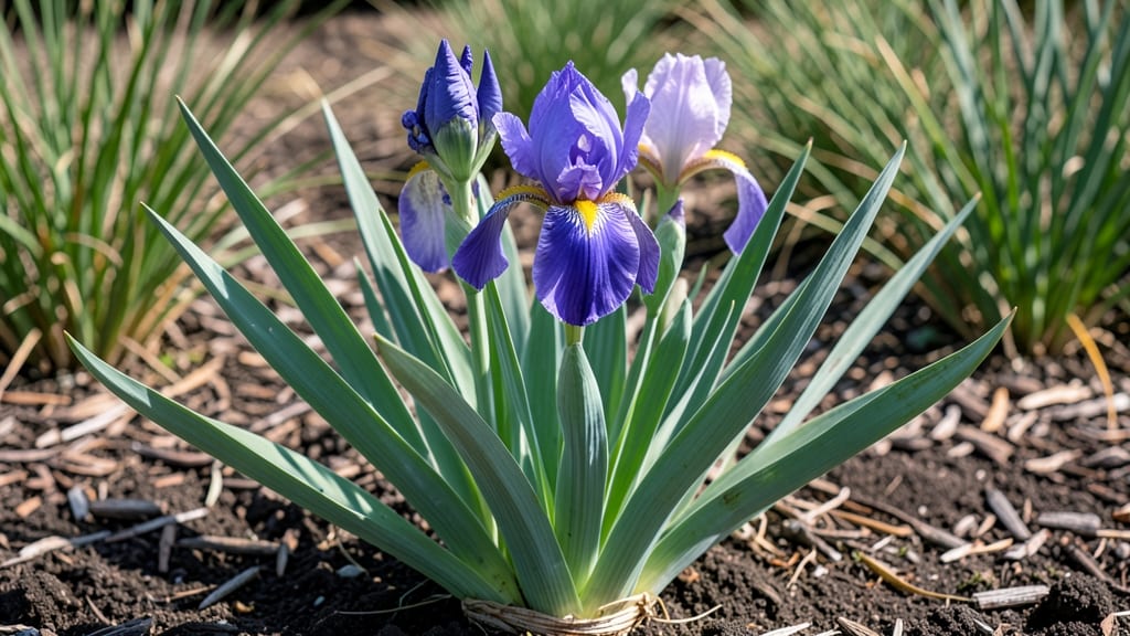 Iris Bloom Stages: From Tight Buds to Full Petal Unfolding