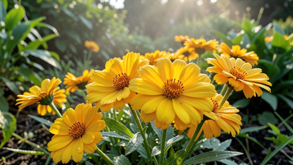 Calendula Edible Flowers with Golden Petals