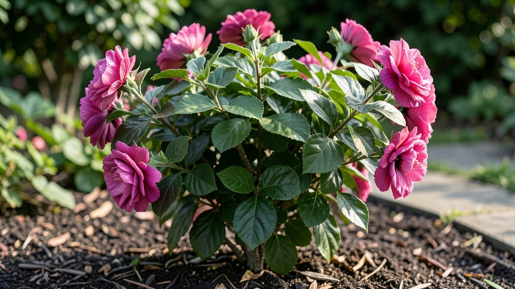 Double Bloom Rose of Sharon: Pruning Calendar for Year-Round Purple Spikes