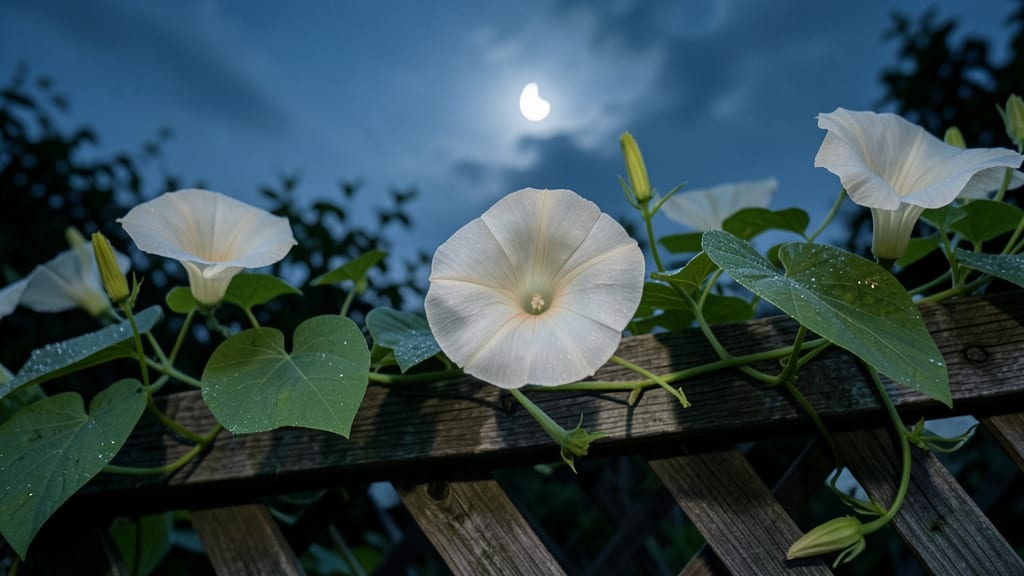 Moonflower Vine with Stunning White Blooms