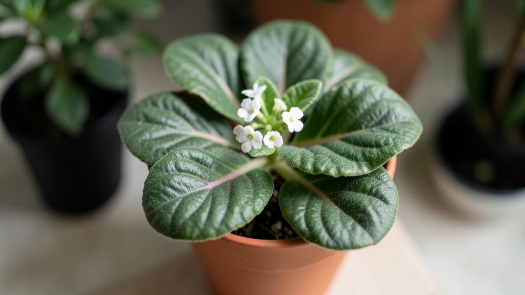 Peperomia's Wavy Textured Leaves