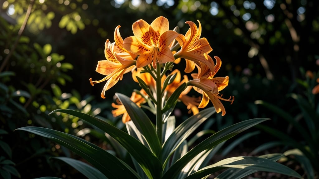 Toad Lily 'Tardier' with Orange-Yellow Blooms