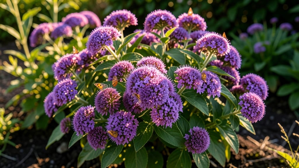 Lantana Camara with Fragrant Purple Blooms