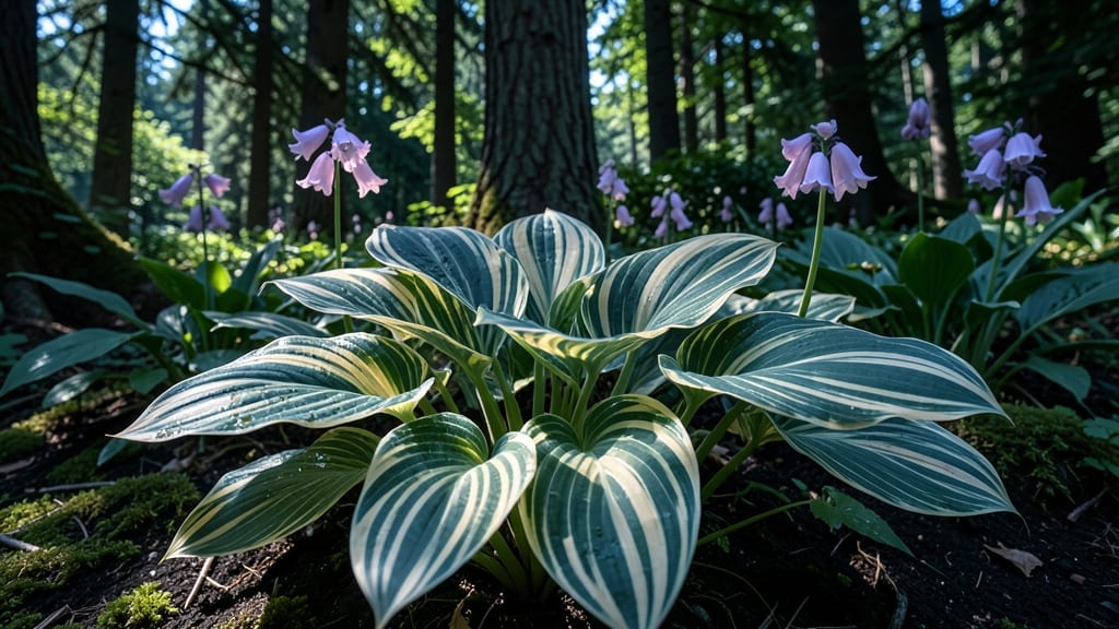 Hostas with Variegated Leaves for Year-Round Interest