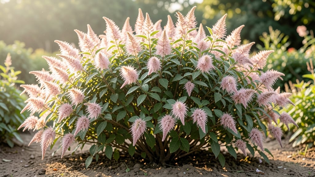 Spirea with Airy Pink Flower Clusters