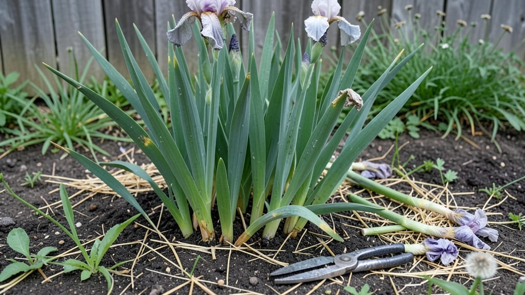 Trim Iris After Blooming: Revitalize Clumps for Next Year's Bold Blooms